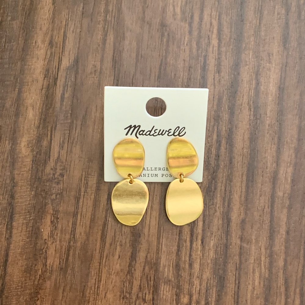 Madewell organic - shaped drop earring